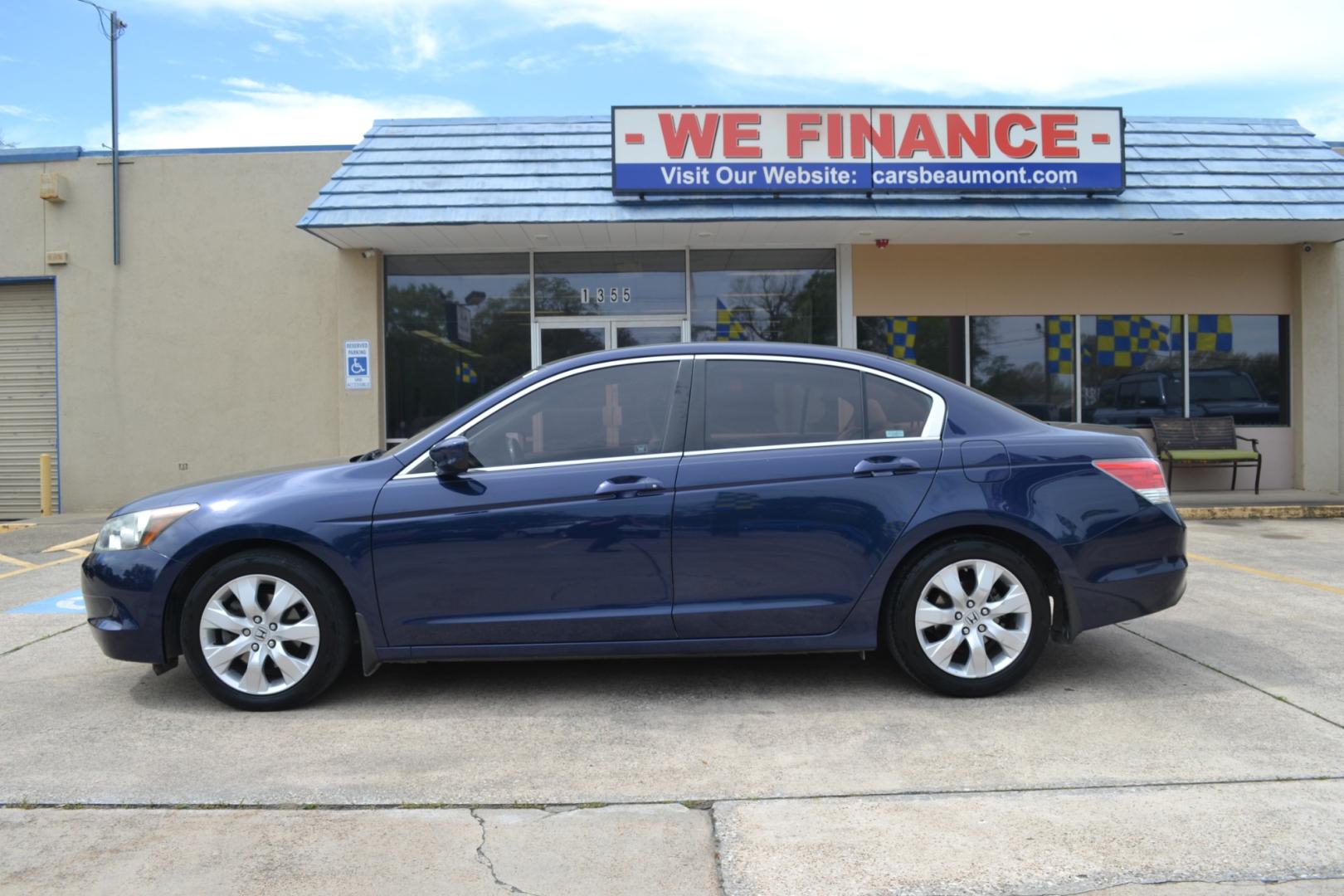 2009 Royal Blue Pearl Honda Accord EX-L Sedan AT (1HGCP26819A) with an 2.4L L4 DOHC 16V engine, 5-Speed Automatic transmission, located at 1355 North 11th Street, Beaumont, 77702, (409) 832-0006, 30.094290, -94.130096 - Photo#1